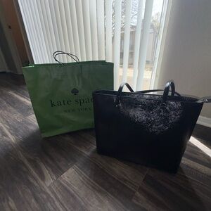 Kate Spade Black Patent Tote Bag (New w/ Tags & Receipt)